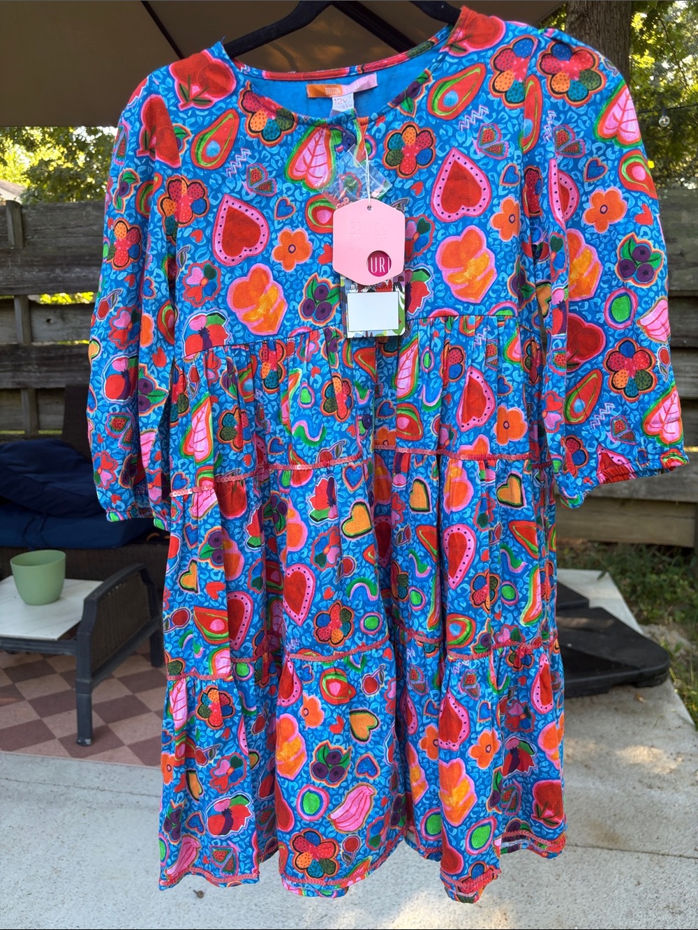 Briton Court Girls 100% Cotton Hanna Dress NWT Size 12Y